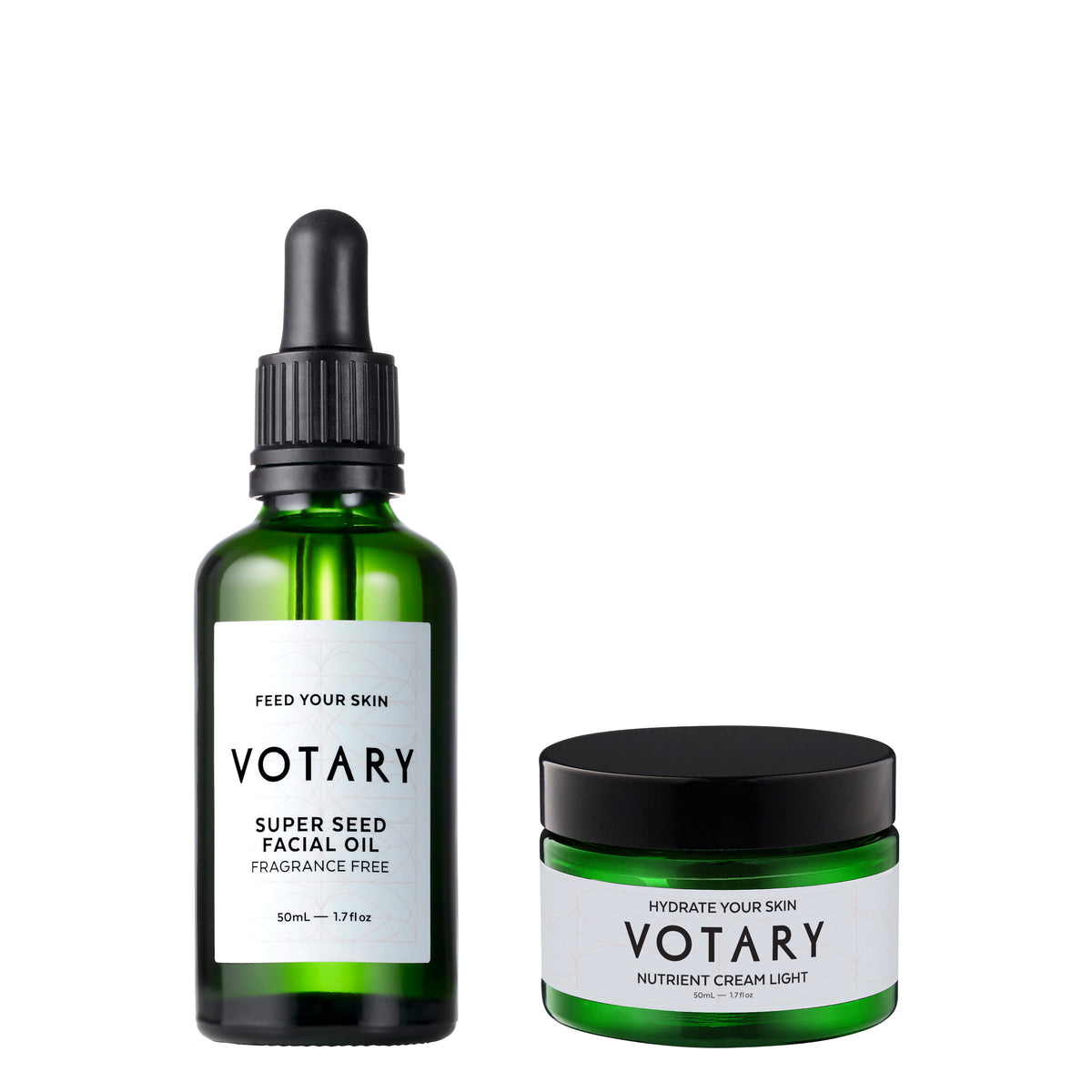 Barrier Reset Ritual ncludes Nutrient Cream Light Super Seeds and Phytoceramides 50ml and Super Seed Facial Oil Fragrance Free 50ml