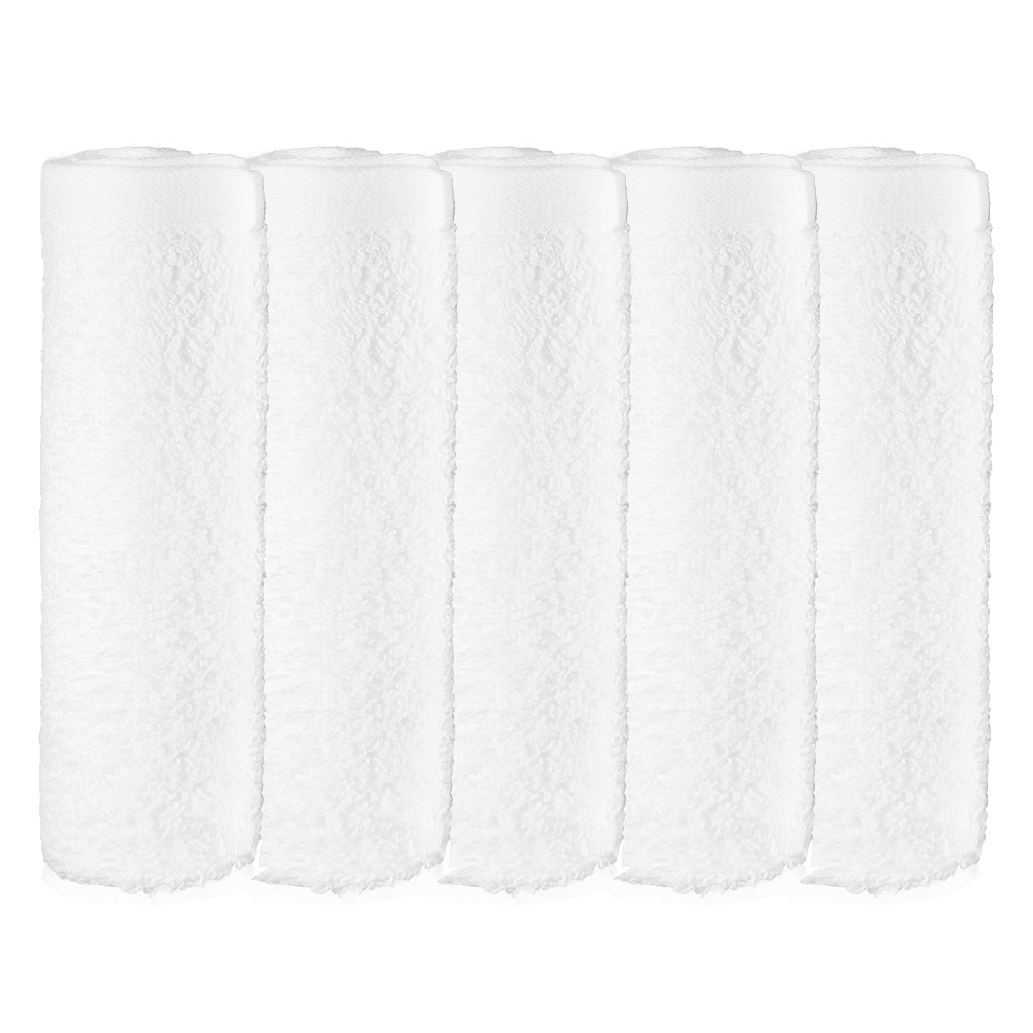 Pack of Five Cotton Face Cloths
