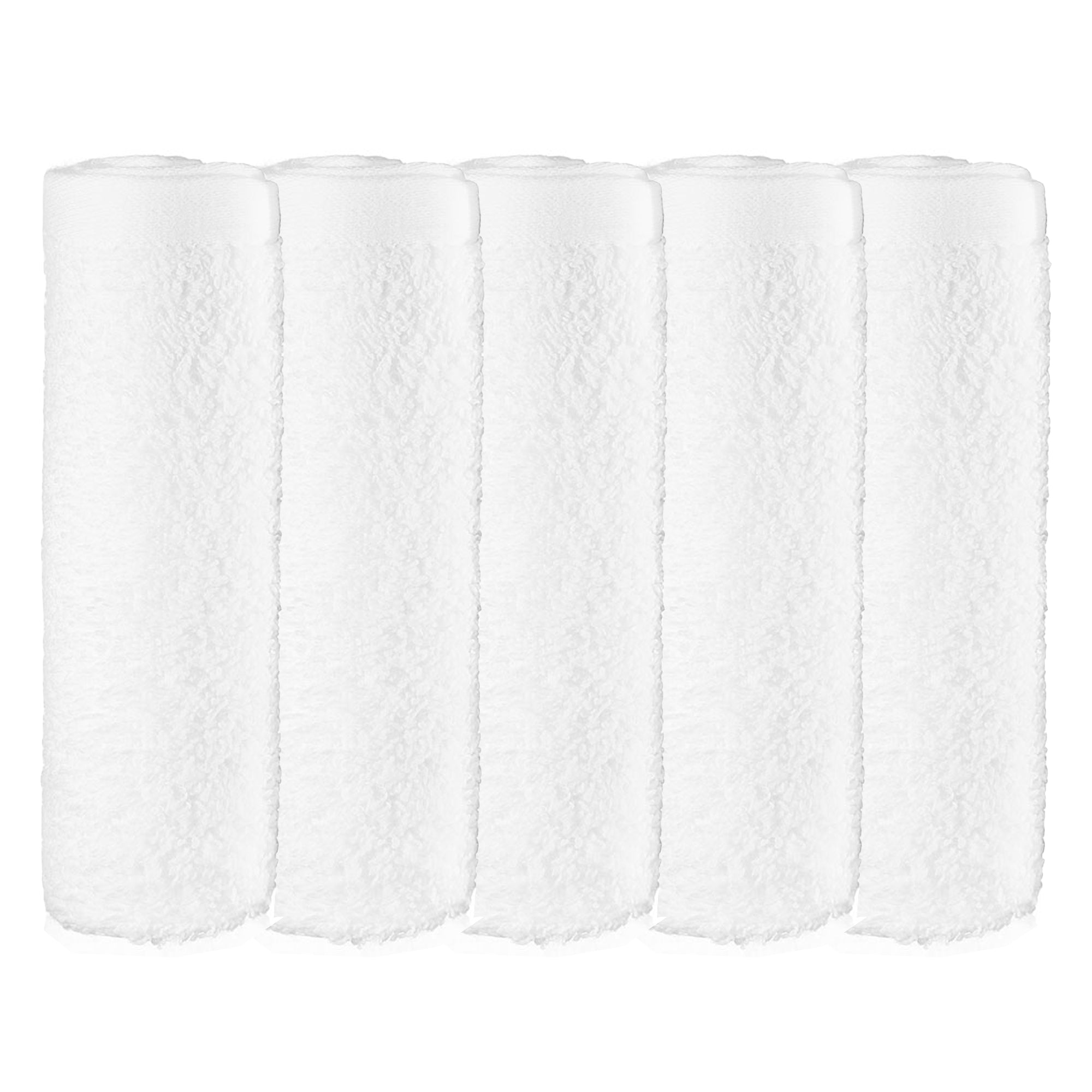 Pack of Five Cotton Face Cloths