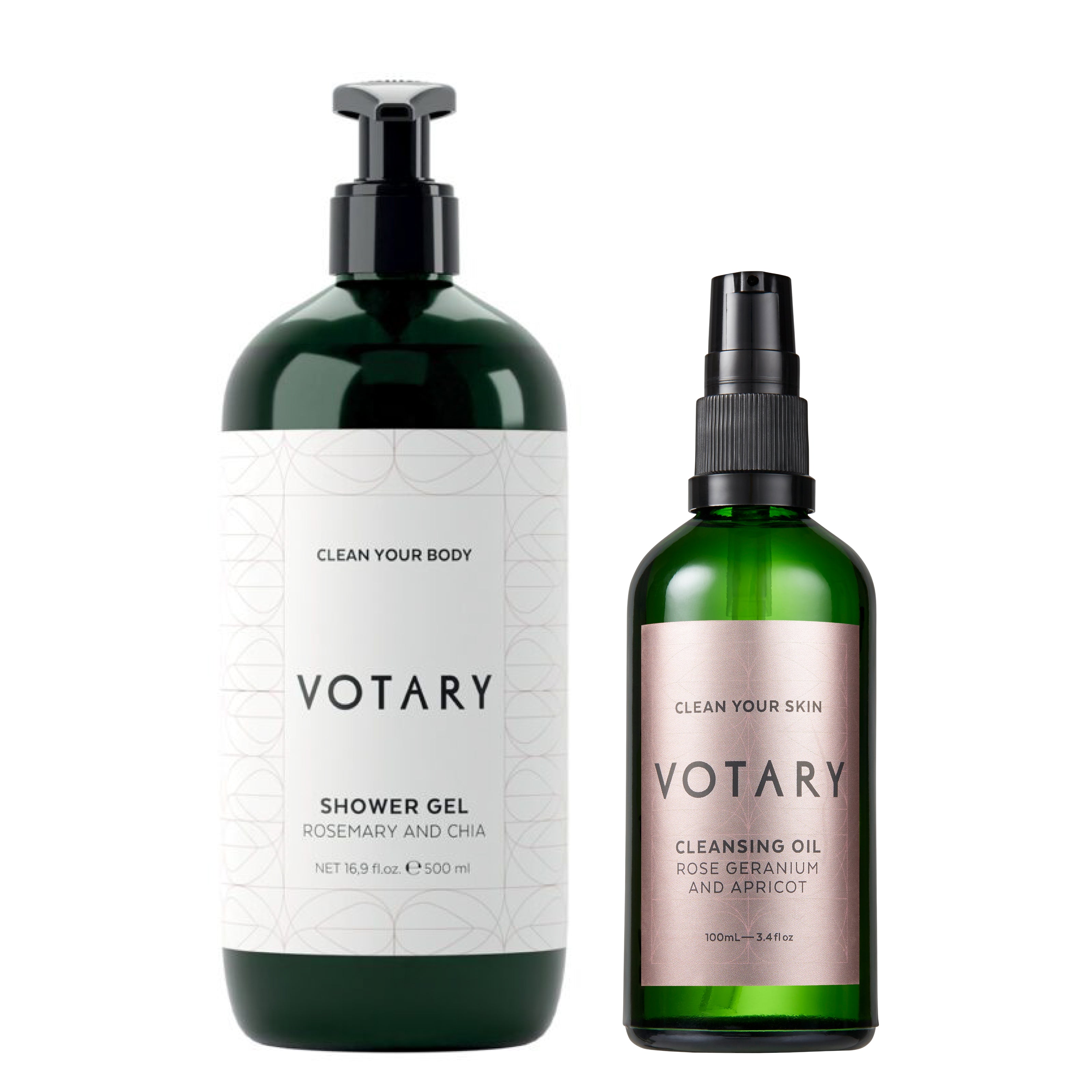 Shower Gel and Cleansing Oil Set