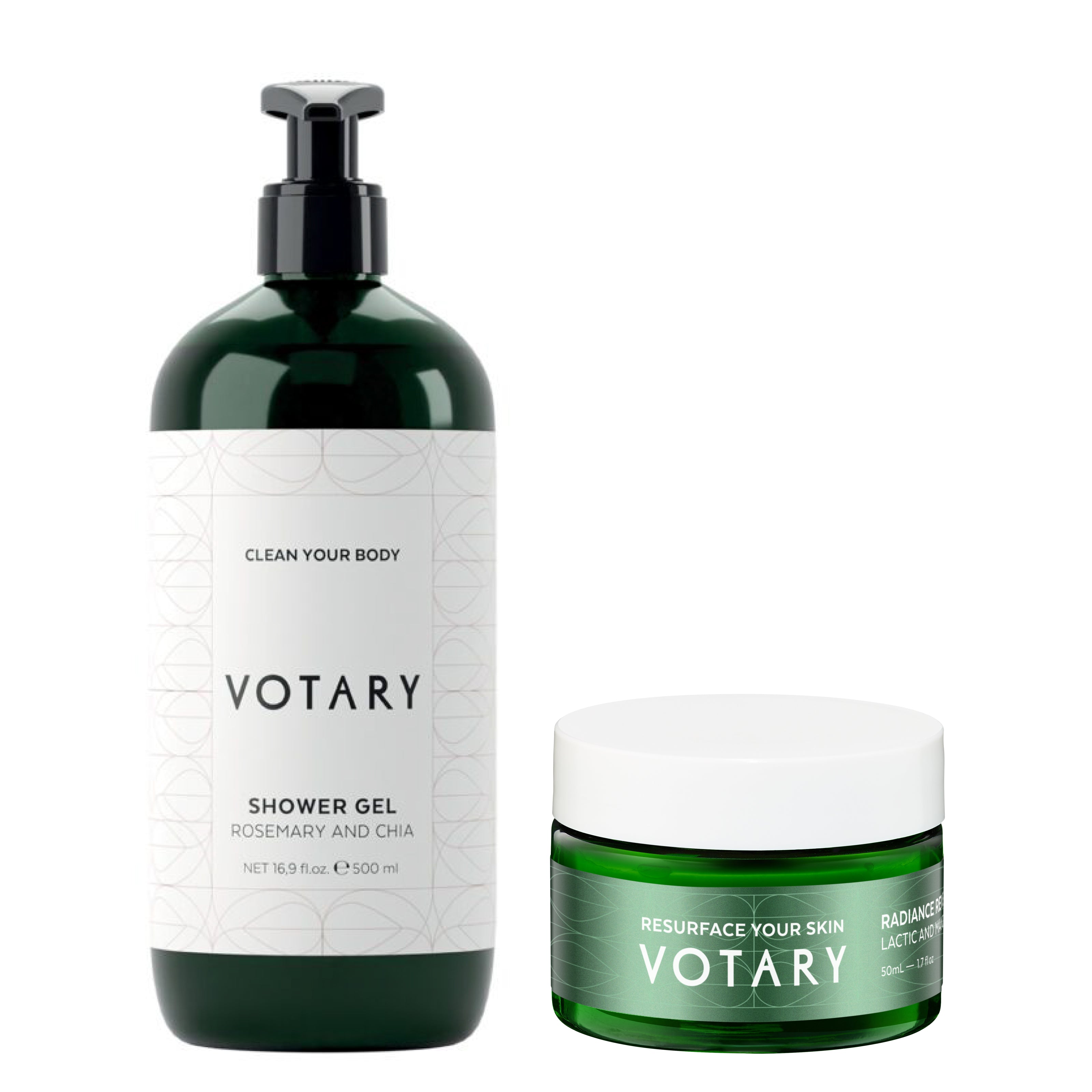 Shower Gel and Radiance Reveal Mask Set