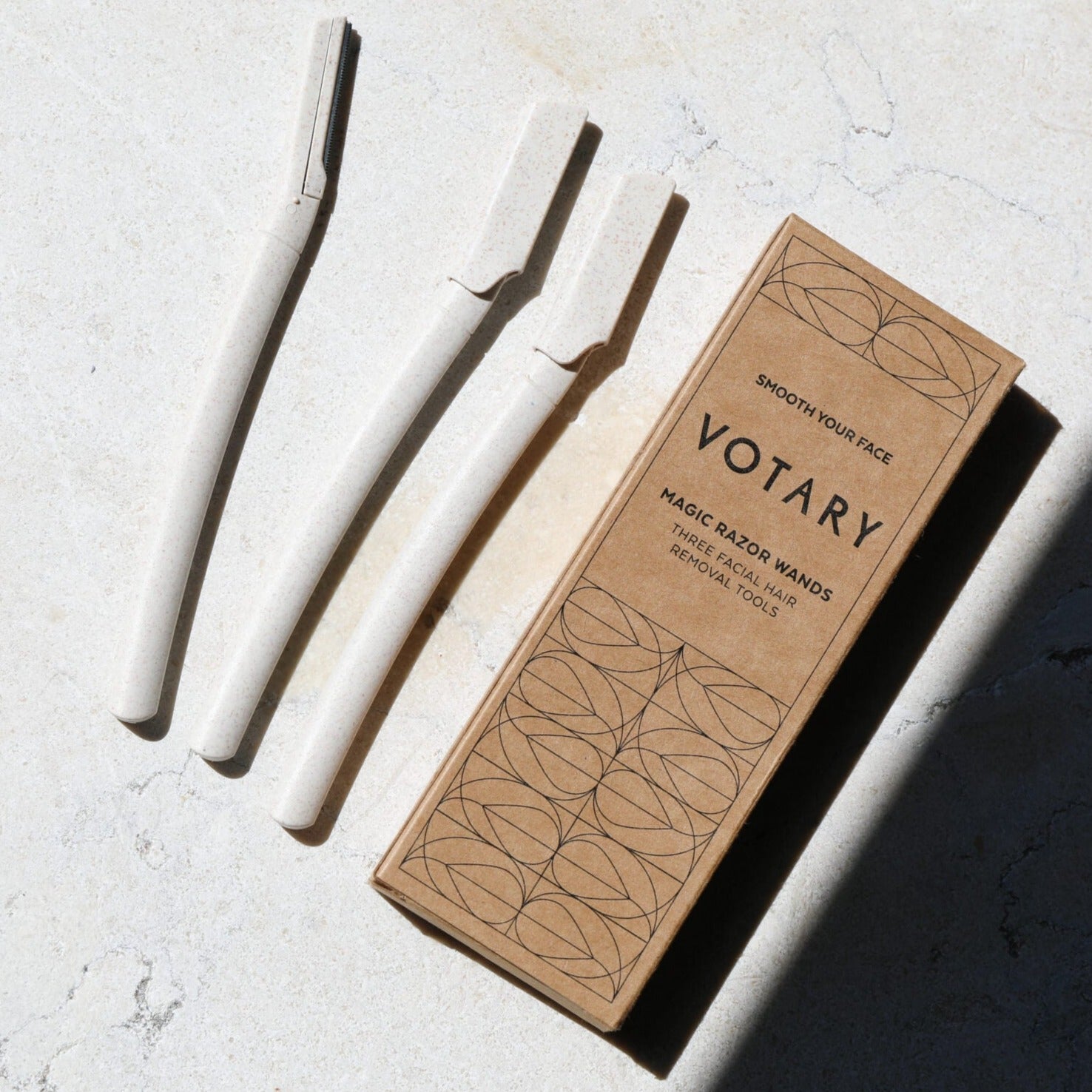 Facial hair removal with Magic Razor Wands | Votary Luxury Skincare ...